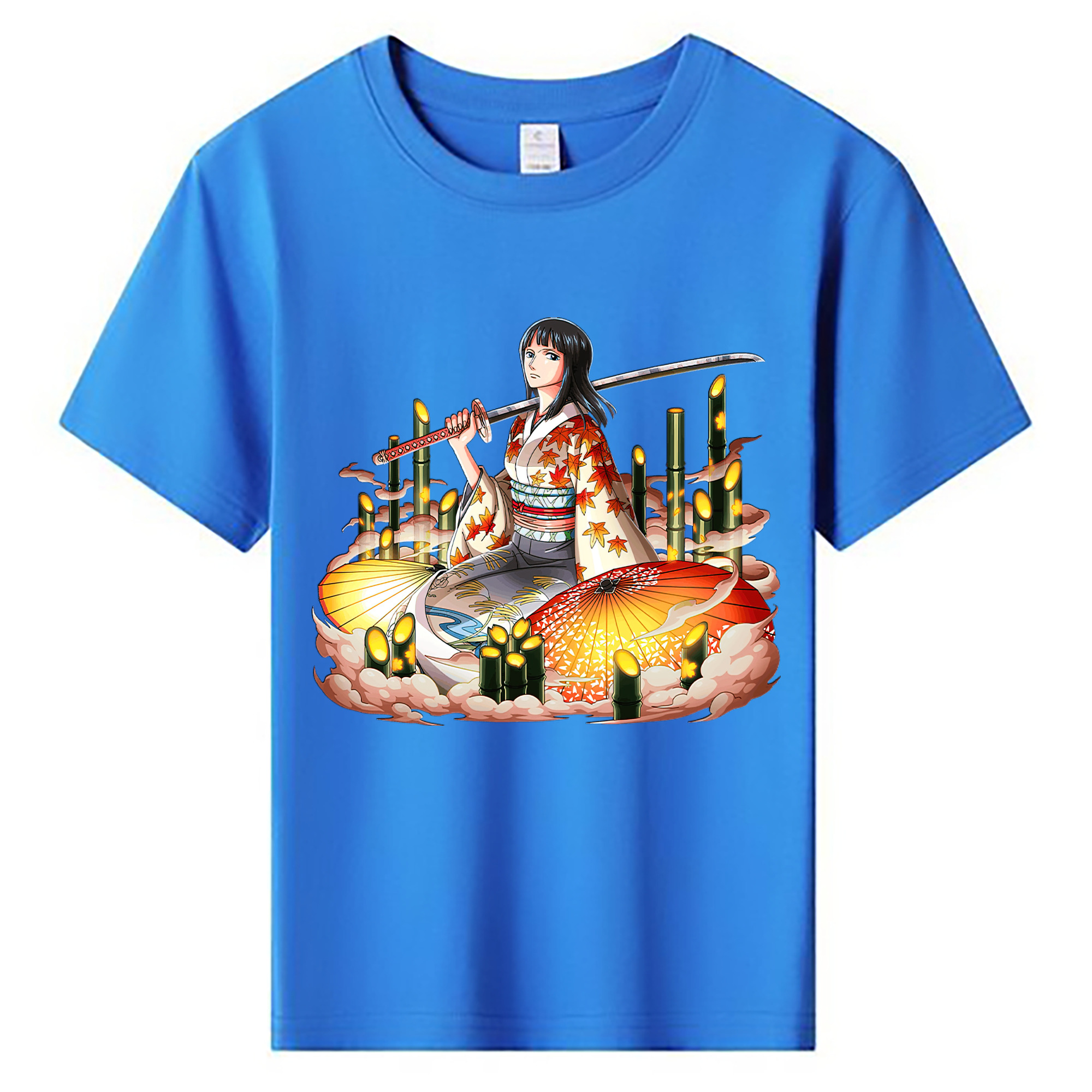 ワンピース ニコ・ロビン ONE PIECE Nico Robin 綿100％キッズTシャツ（フロントプリント）